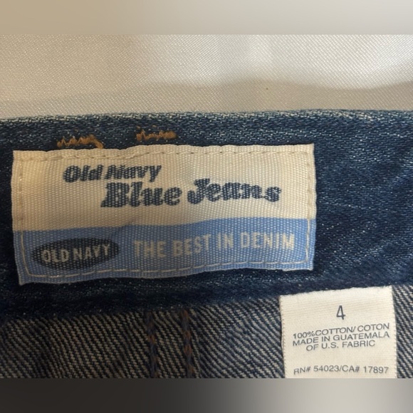 Old Navy Y2k Slit Front Denim Midi Skirt SZ 4 - Picture 2 of 4